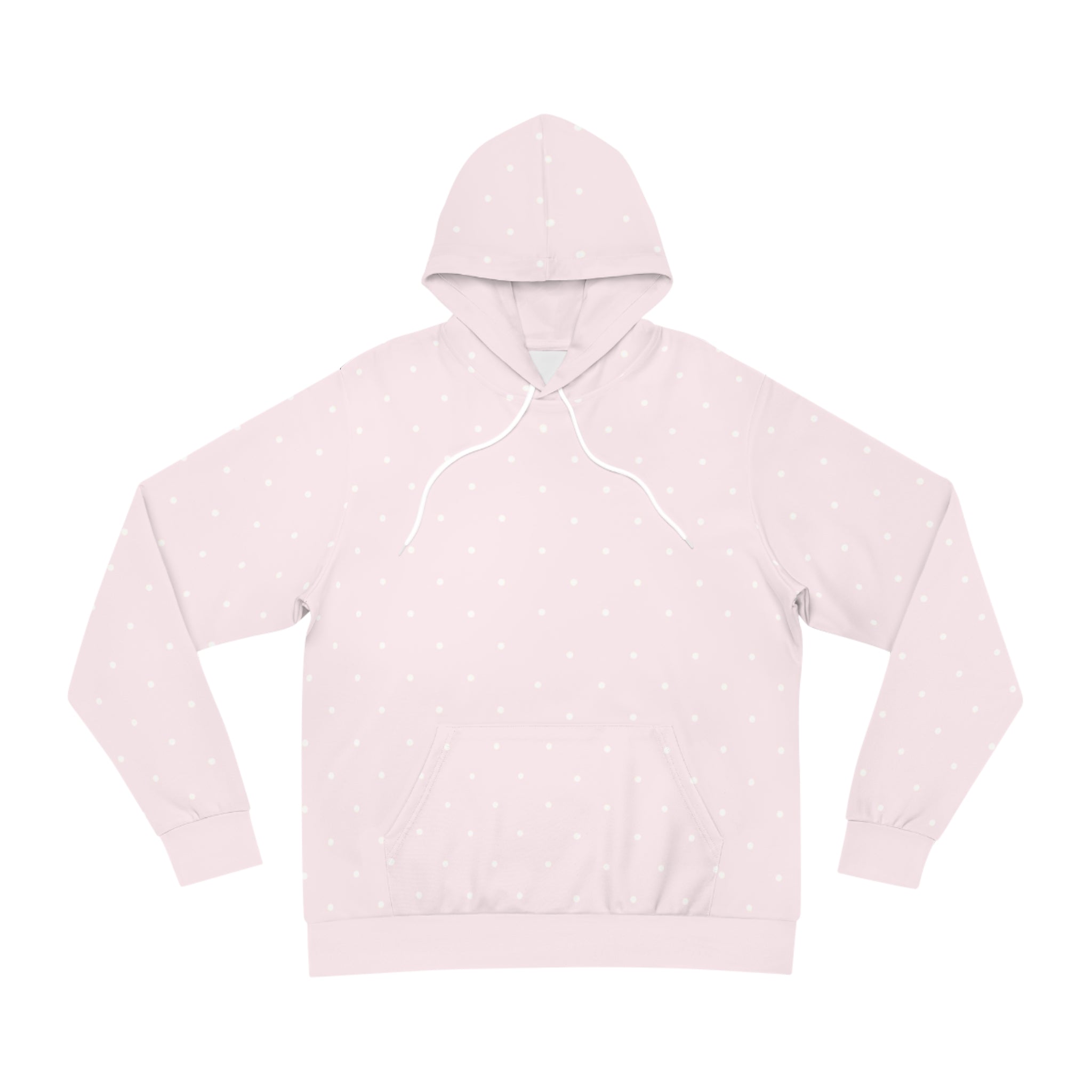 White Polka Dot Pink Hoodie