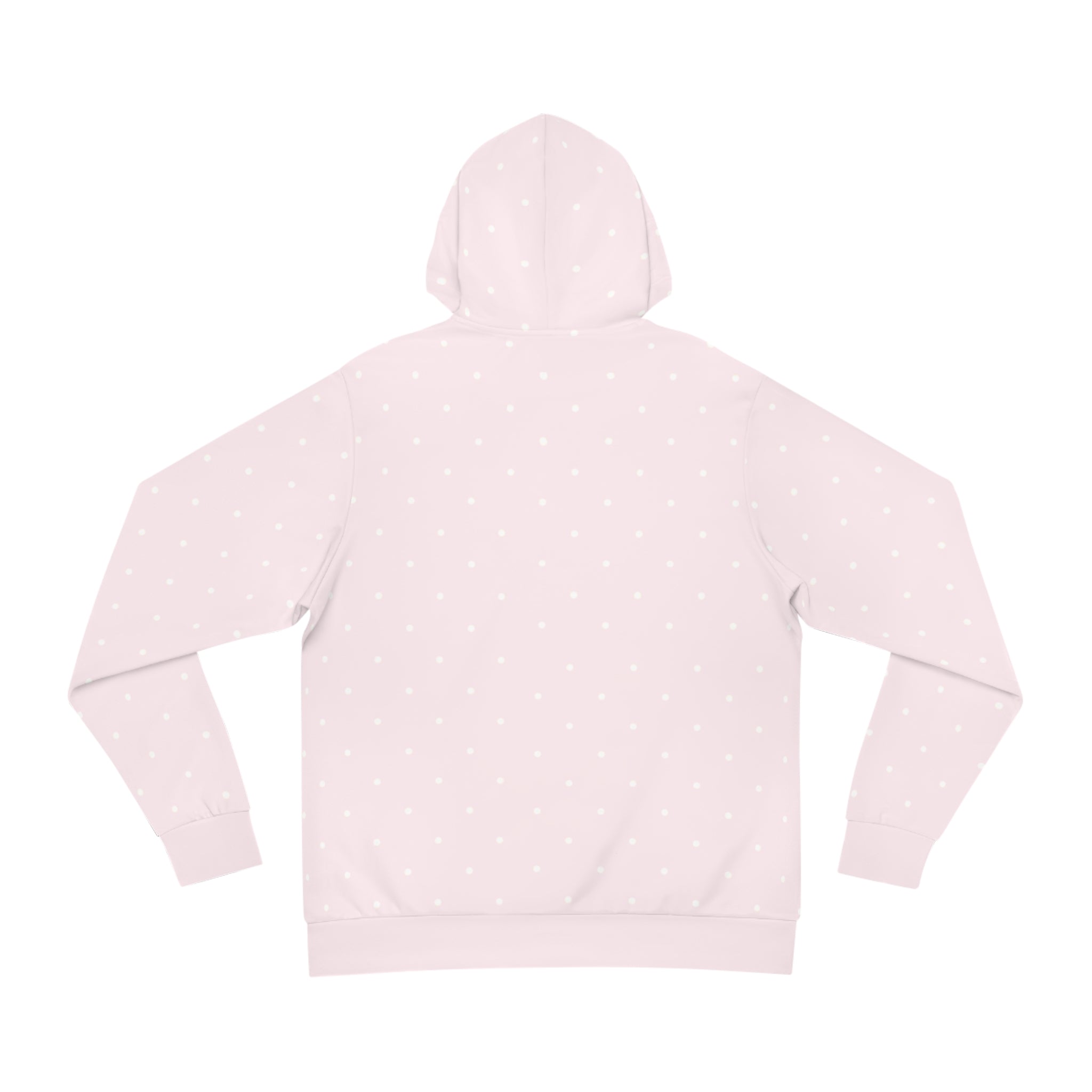 White Polka Dot Pink Hoodie