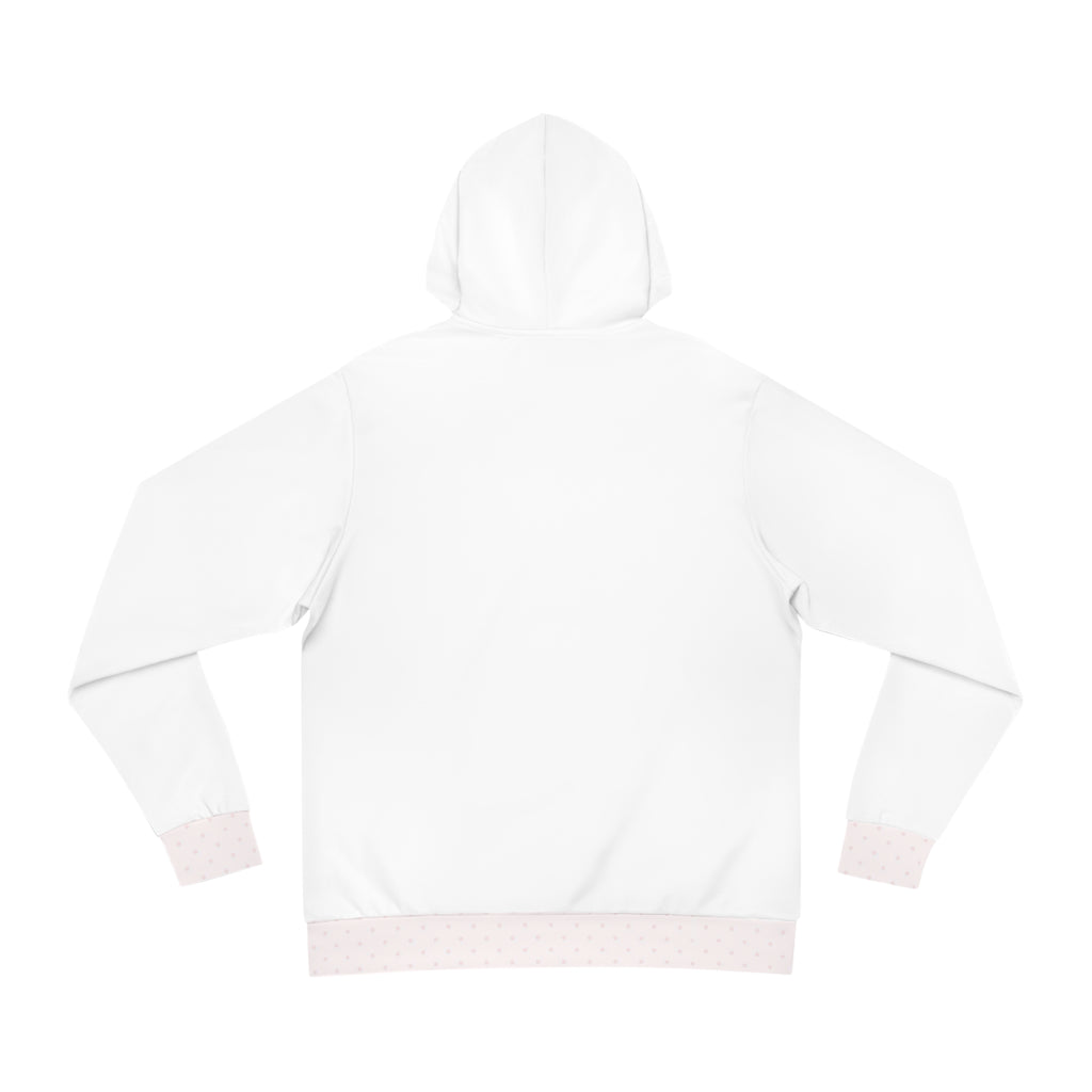 Pink Polka Dot Cuff Hoodie