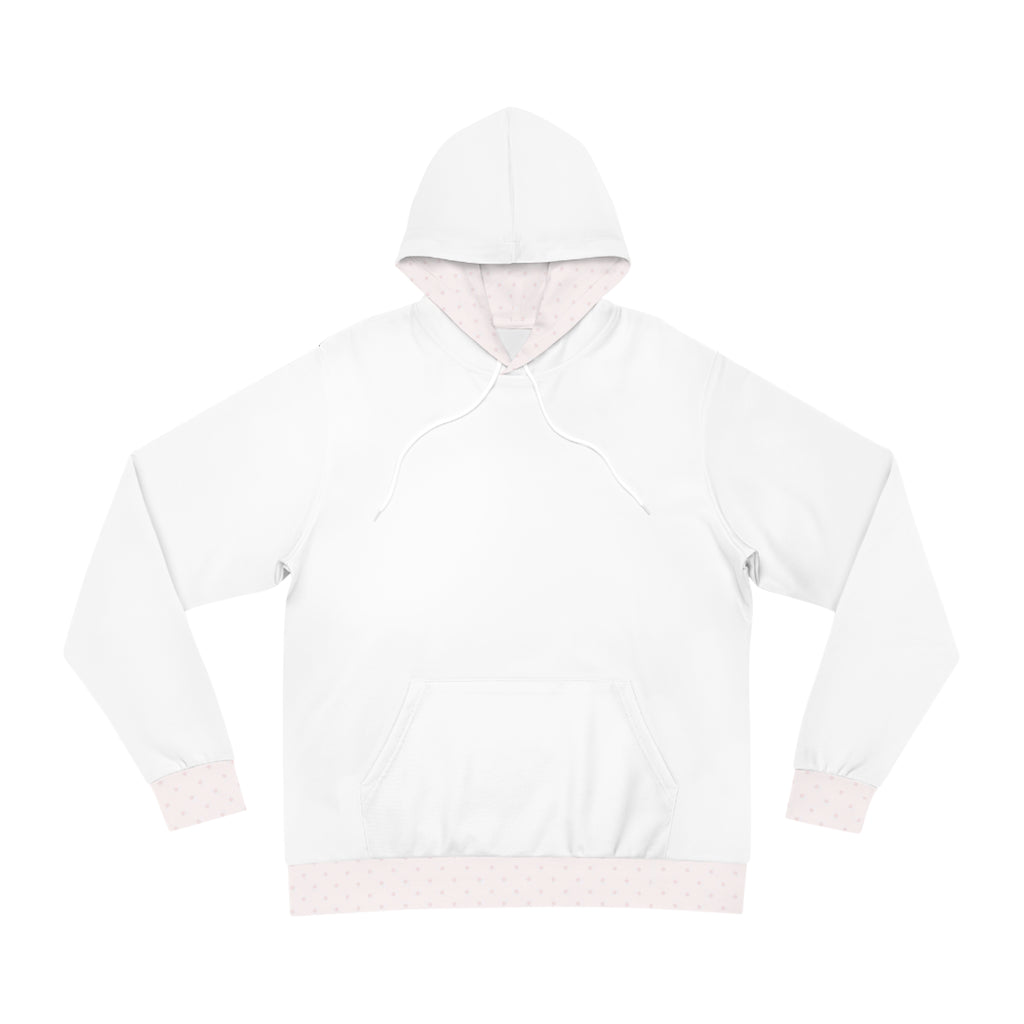 Pink Polka Dot Cuff Hoodie