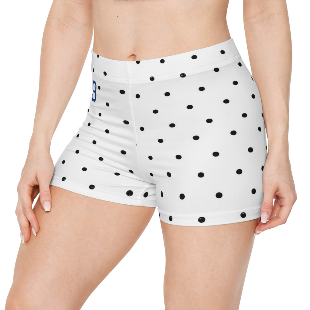 Polka Dot "83" Shortie Shorts